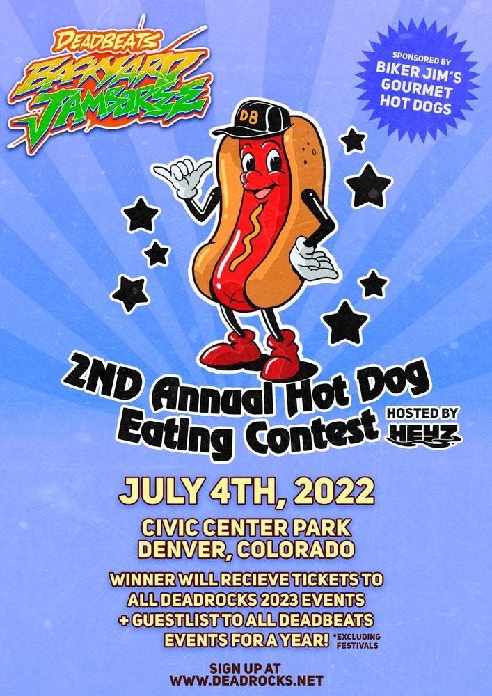 Deadbeats Hot Dog Eating Contest at Deadbeats Jamboree!